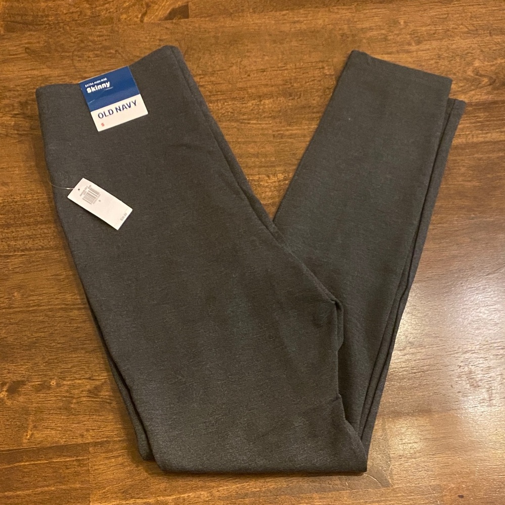 New Small Old Navy Charcoal Extra Highrise Skinny Leggings